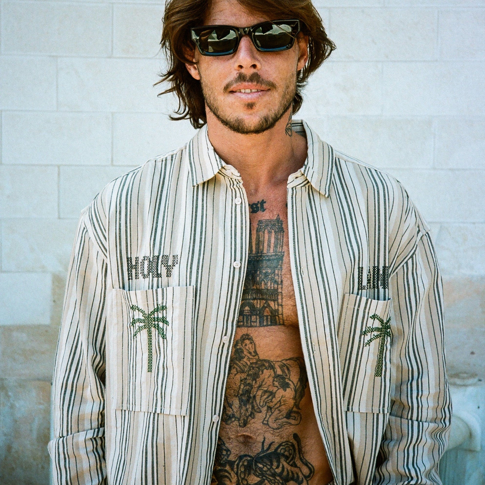 JOSEPH COTTON EMBROIDERY BUTTON SHIRT (Copy) HOLYLAND CIVILIANS