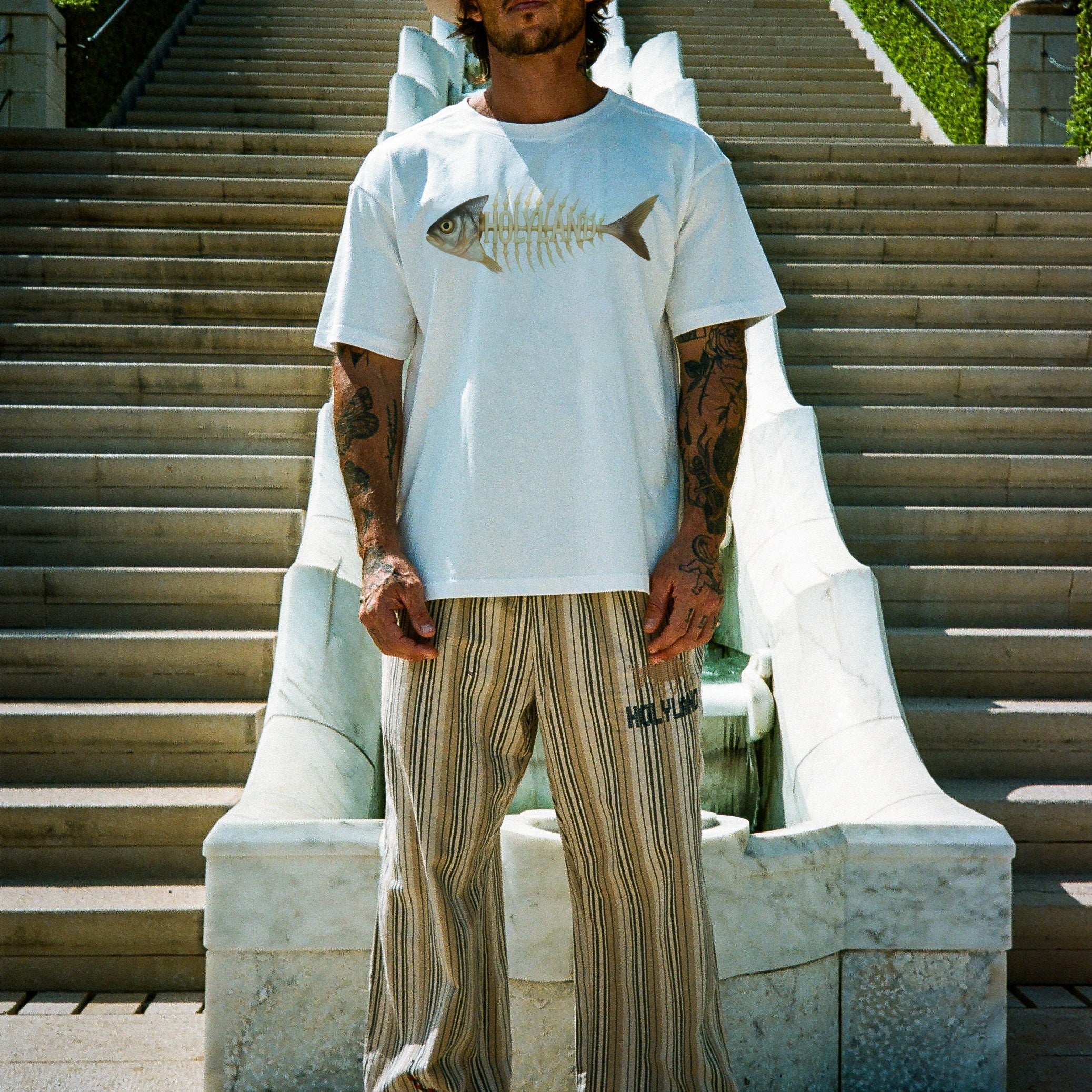 HOLYLAND FISHBONE T-SHIRT HOLYLAND CIVILIANS IL