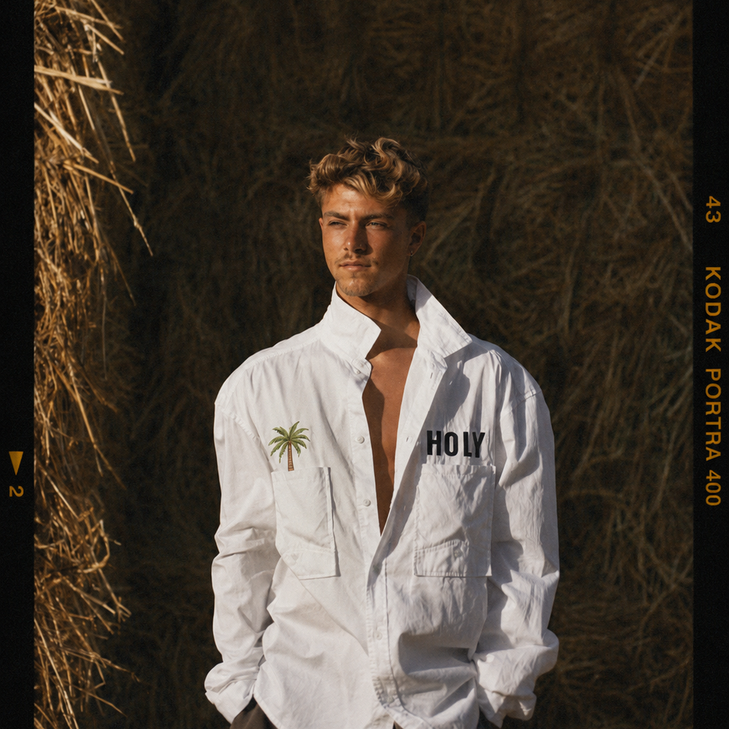 RITUAL PALM LS BUTTON-DOWN SHIRT HOLYLAND CIVILIANS IL