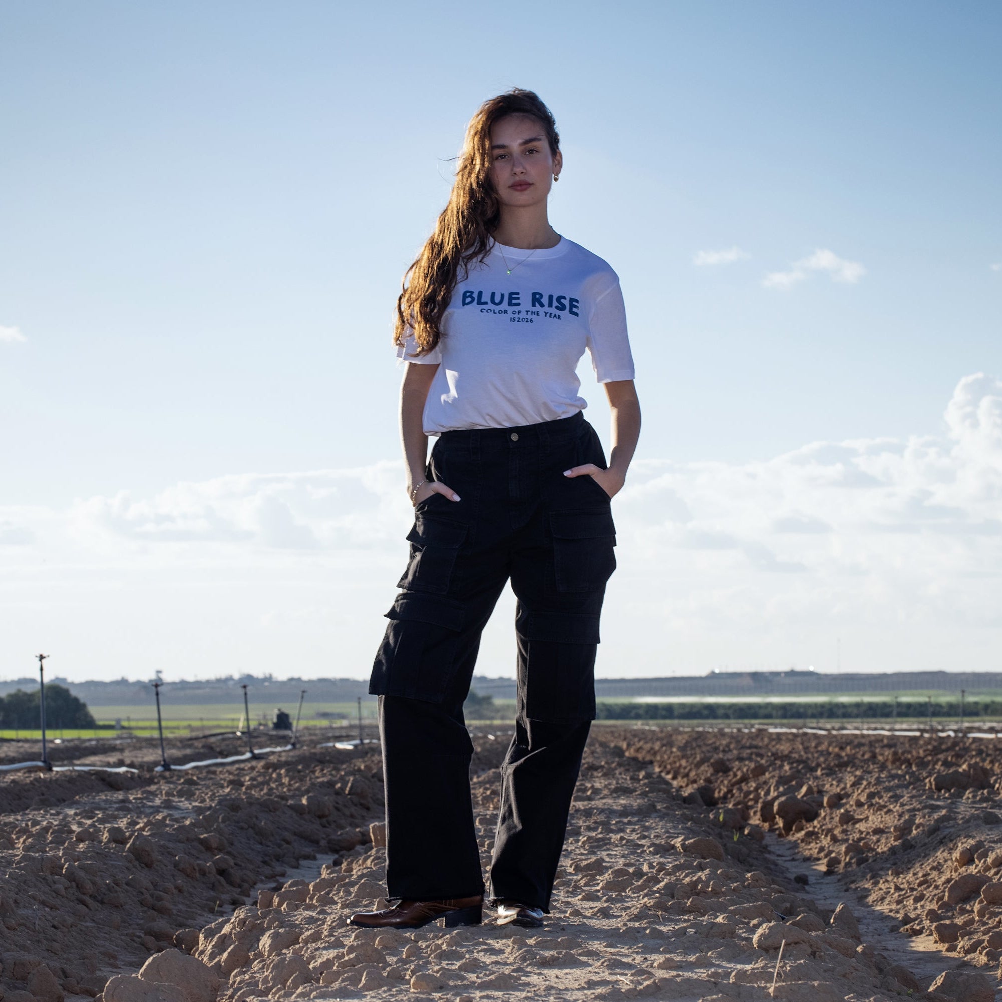 BLUE RISE T-SHIRT HOLYLAND CIVILIANS IL