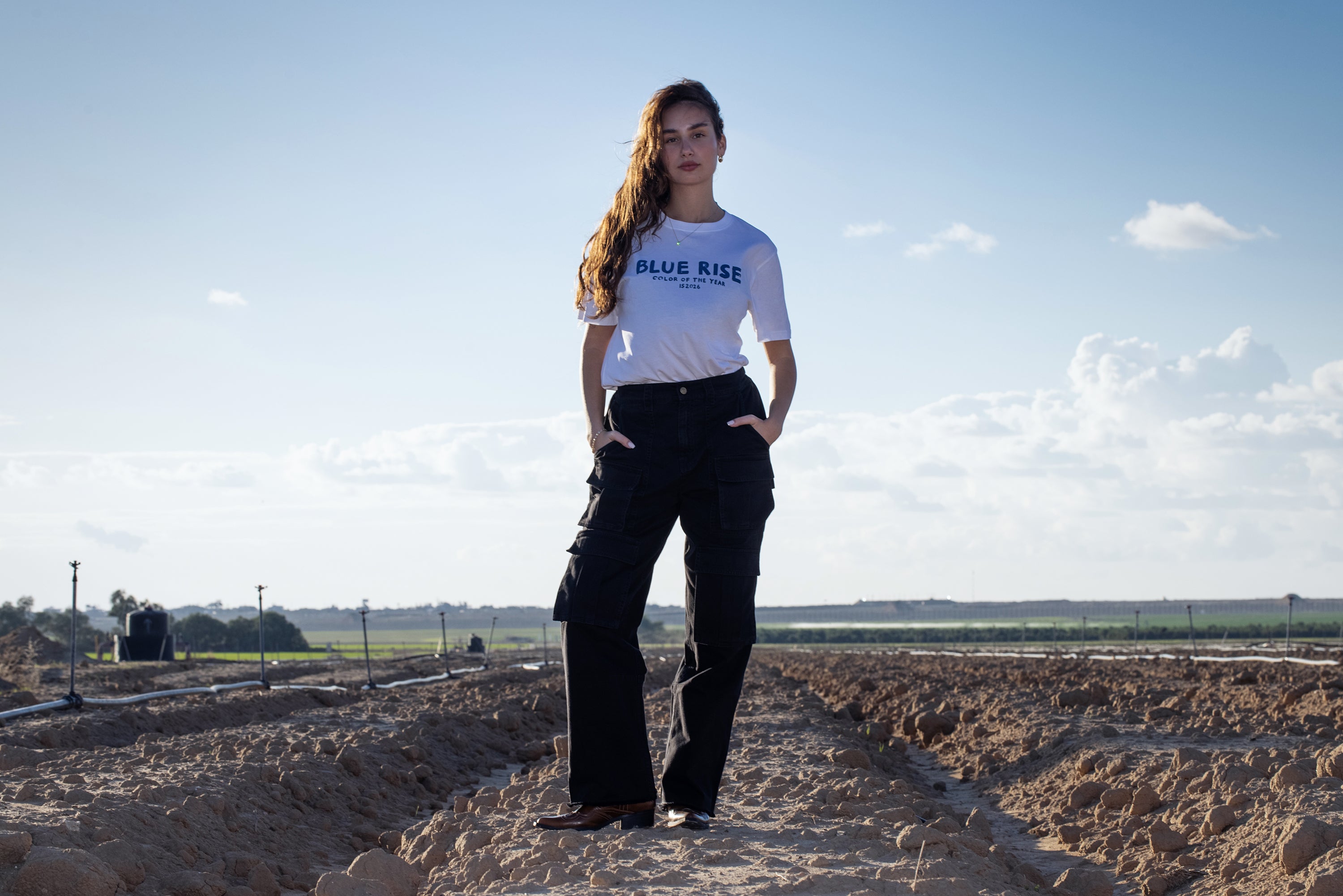 BLUE RISE T-SHIRT HOLYLAND CIVILIANS IL