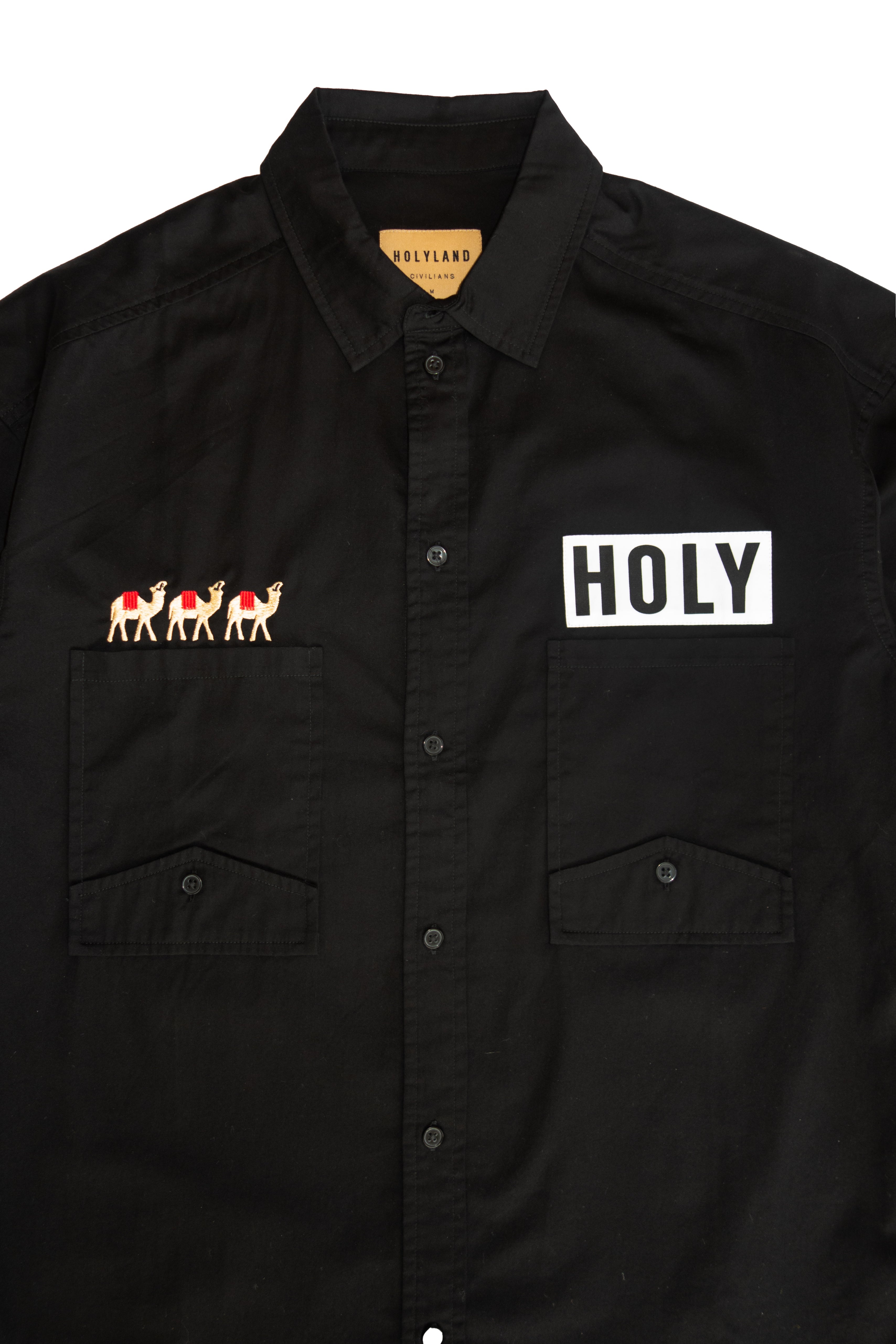 RITUAL CAMEL LS BUTTON-DOWN SHIRT HOLYLAND CIVILIANS IL