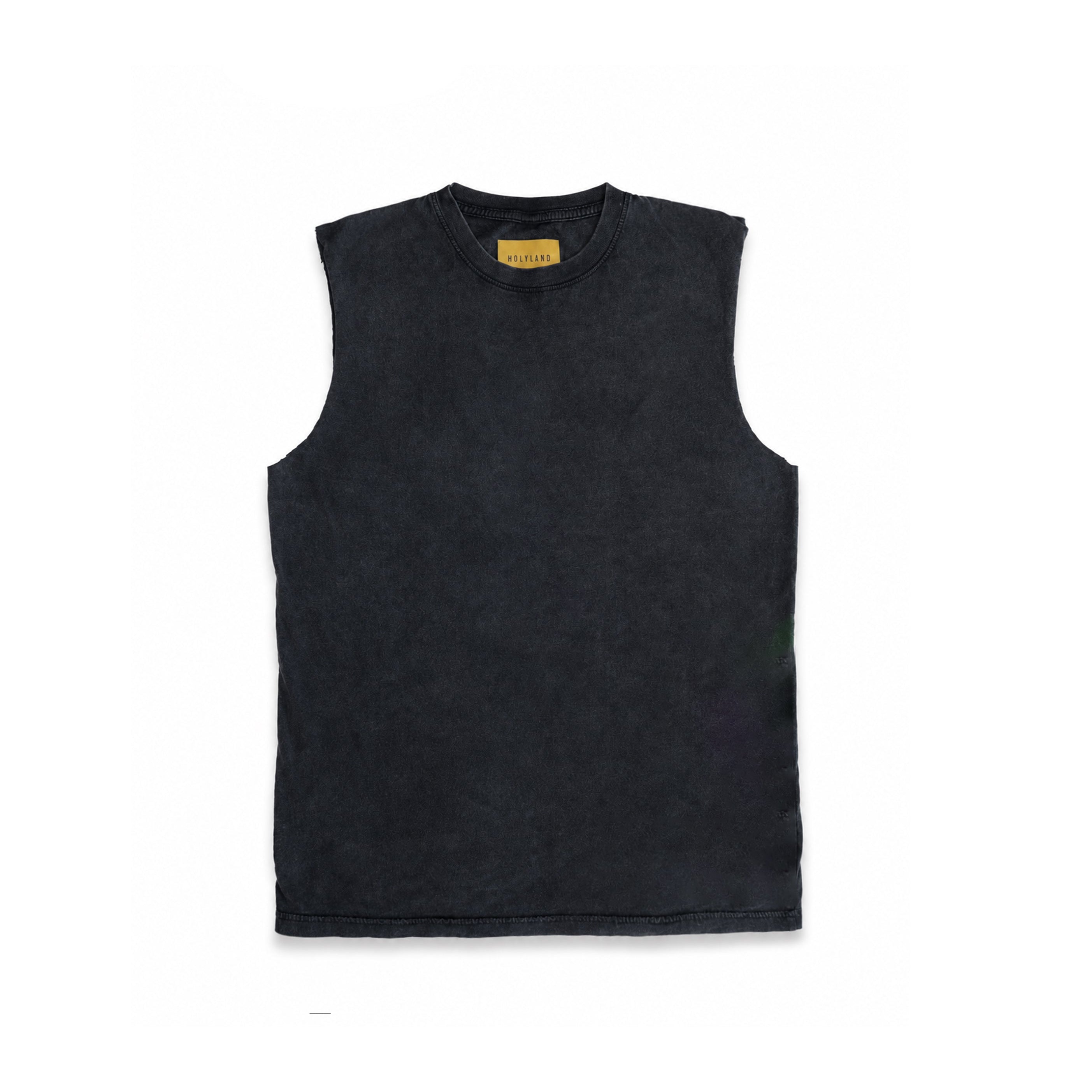 HOLYLAND CIVILIANS GOLD SLEEVELESS TANK HOLYLAND CIVILIANS IL