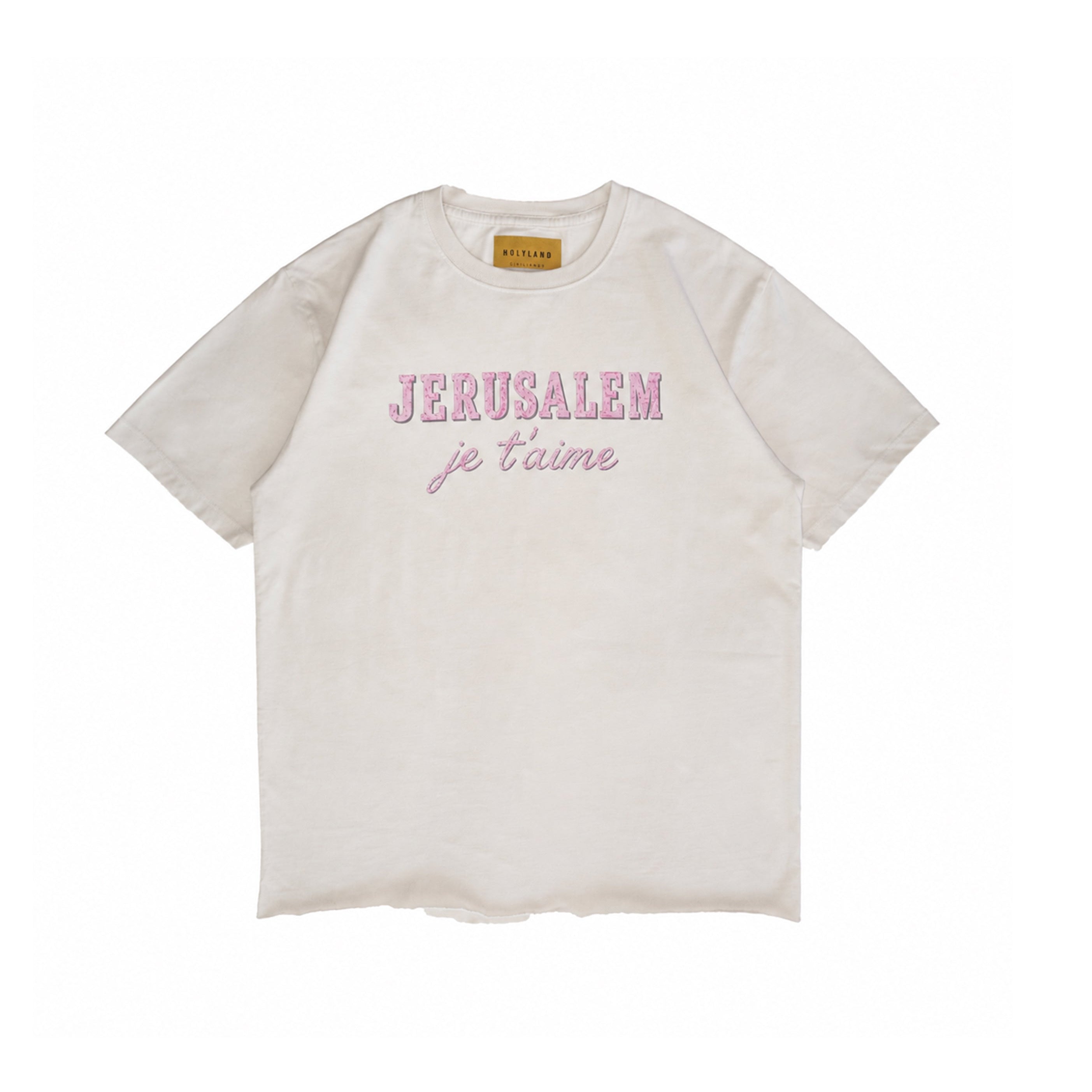 JERUSALEM JE T'AIME CLASSIC FIT T-SHIRT HOLYLAND CIVILIANS IL