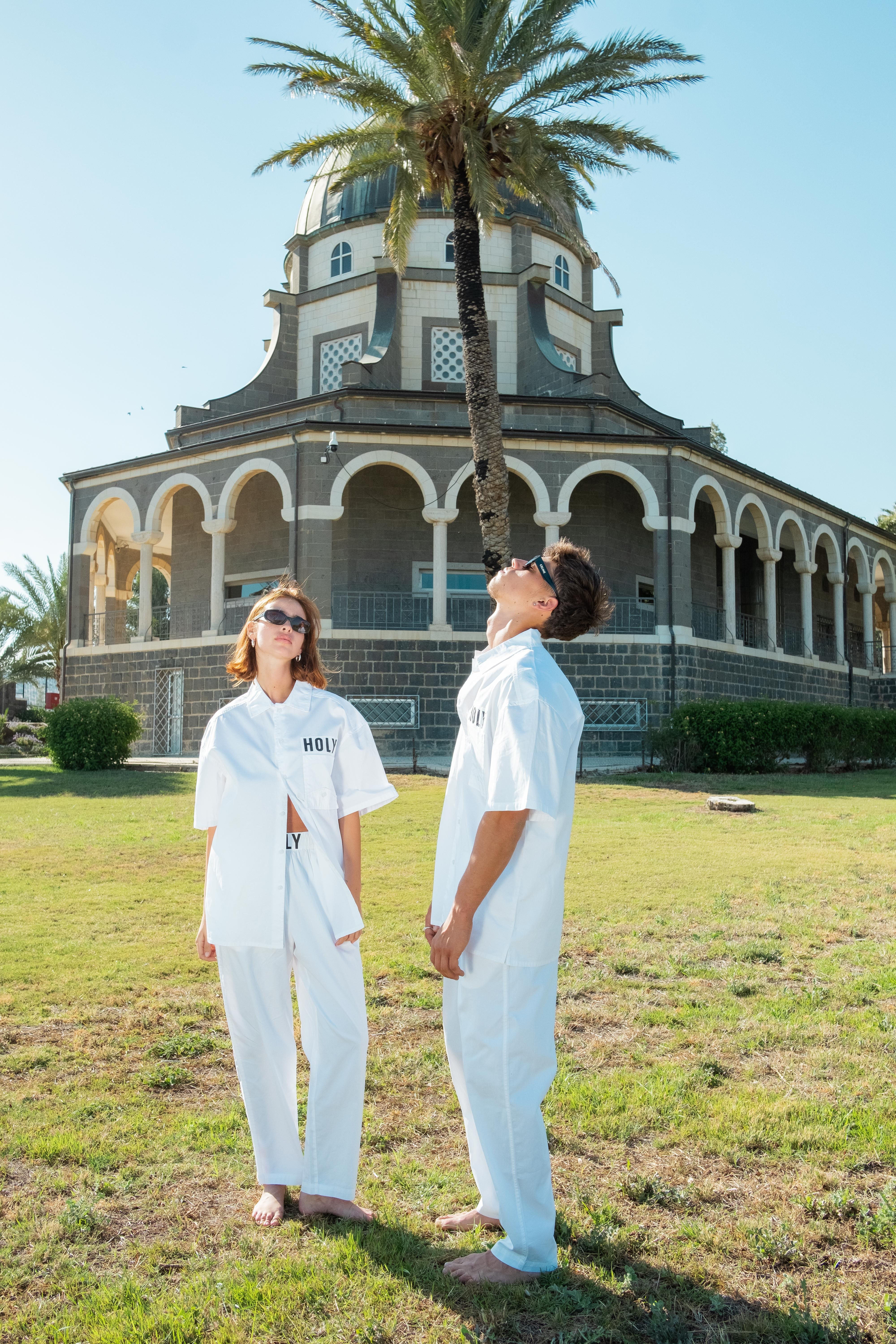 RITUAL COTTON BUTTON-DOWN SHIRT HOLYLAND CIVILIANS IL