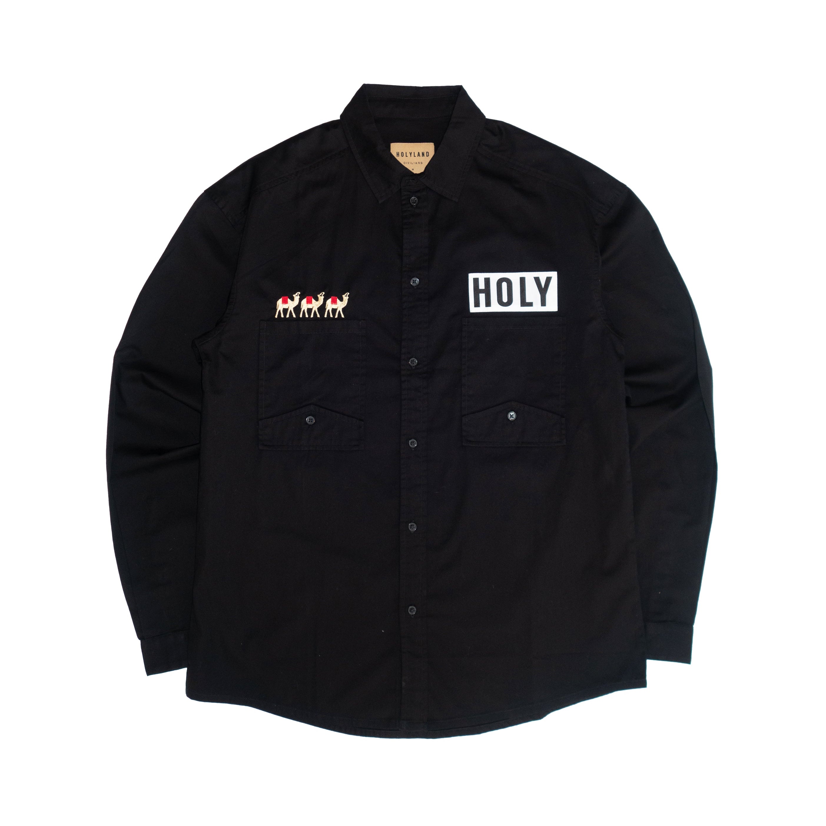 RITUAL CAMEL LS BUTTON-DOWN SHIRT HOLYLAND CIVILIANS IL