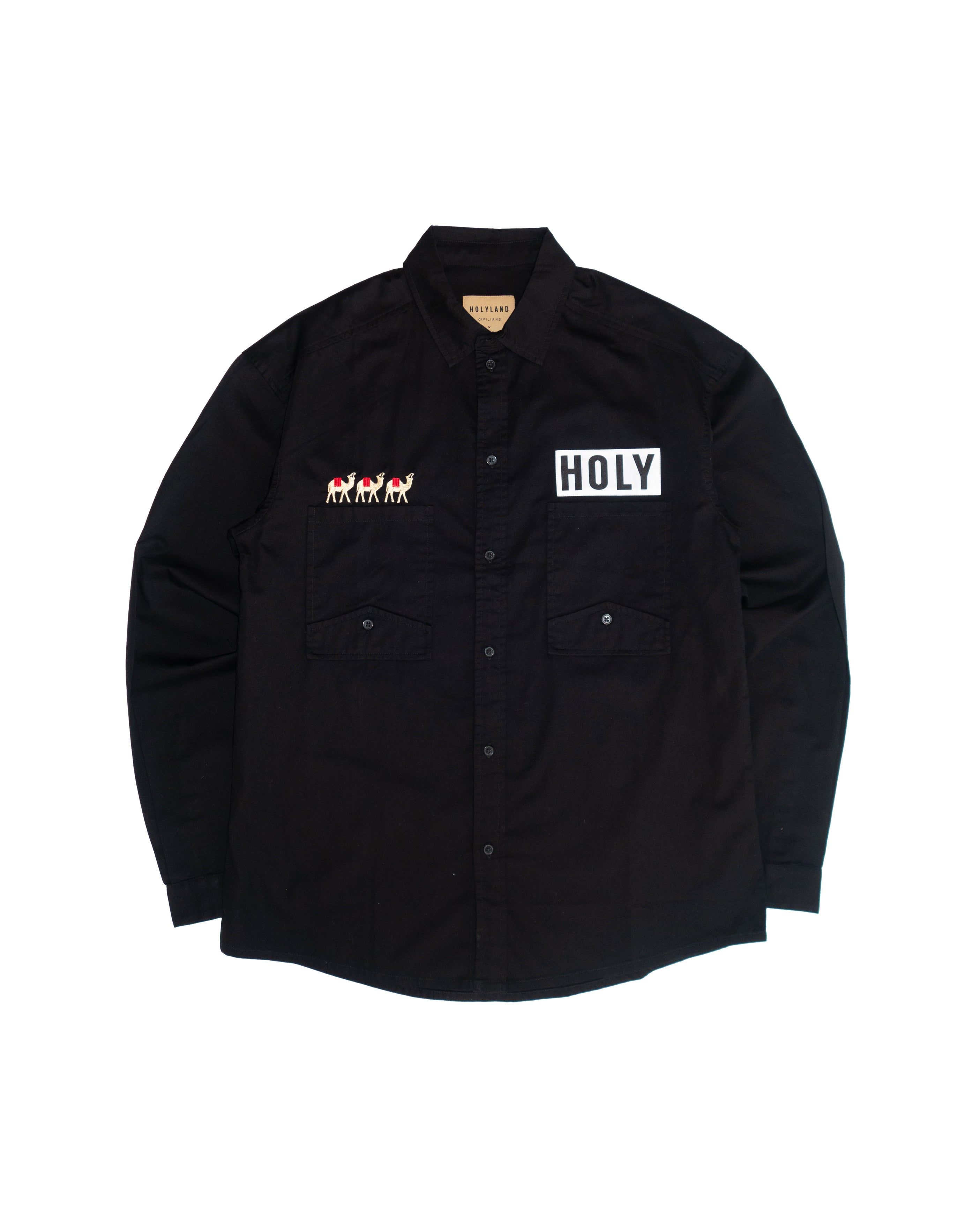 RITUAL CAMEL LS BUTTON-DOWN SHIRT HOLYLAND CIVILIANS IL