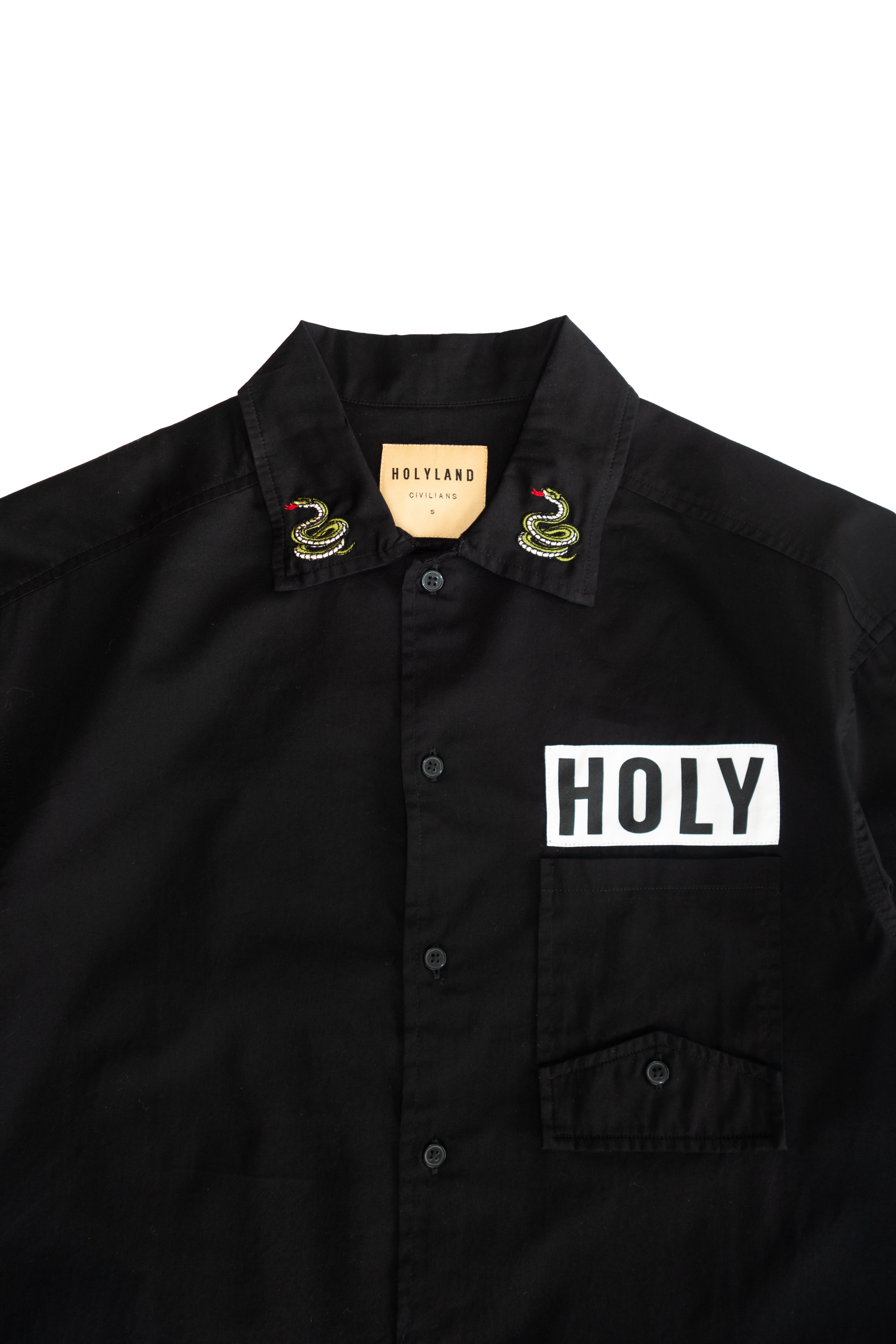 RITUAL SNAKE BUTTON-DOWN SHIRT HOLYLAND CIVILIANS IL