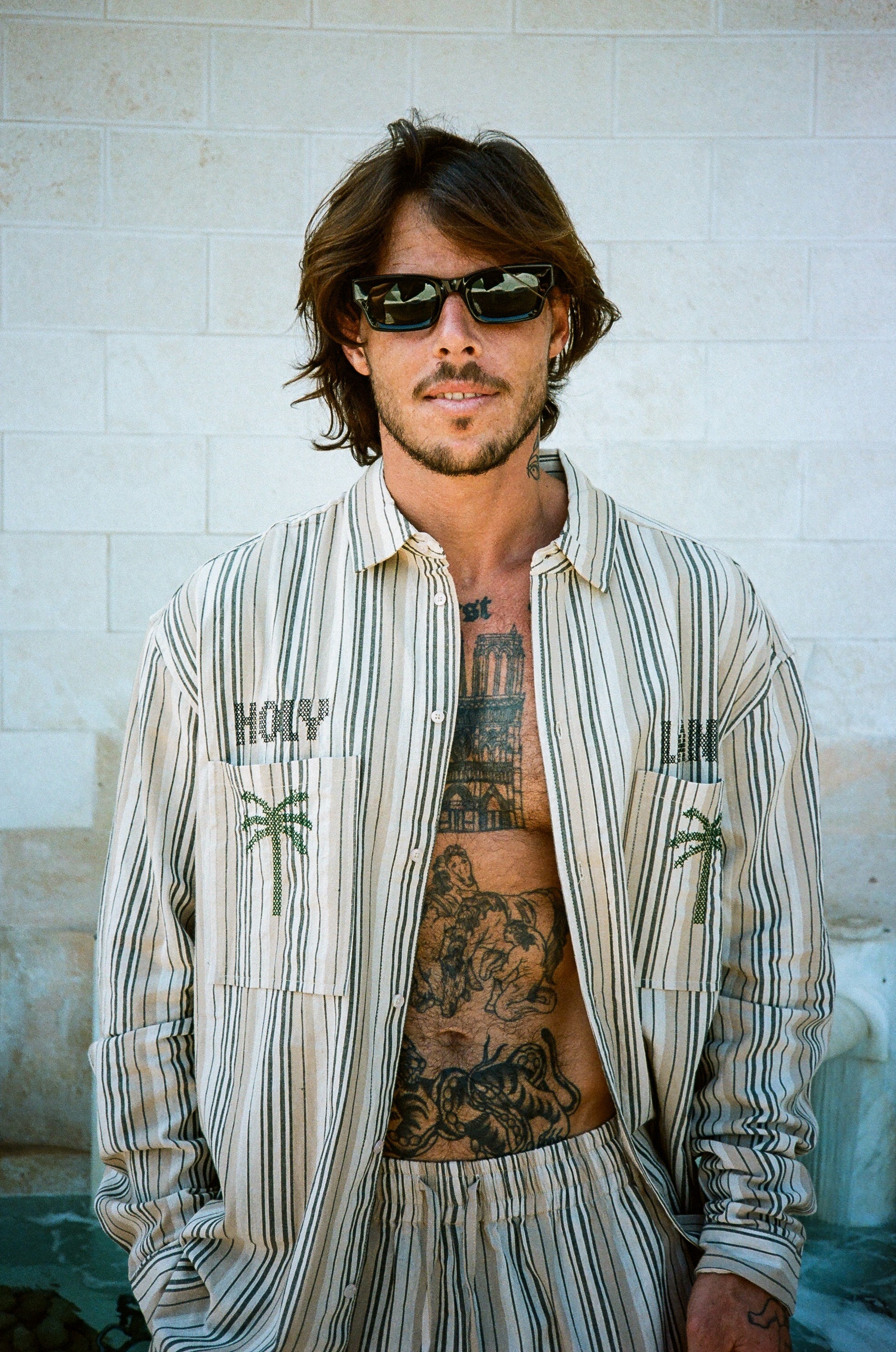 JOSEPH COTTON EMBROIDERY BUTTON SHIRT (Copy) HOLYLAND CIVILIANS