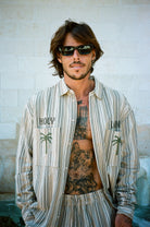 JOSEPH COTTON EMBROIDERY BUTTON SHIRT HOLYLAND CIVILIANS