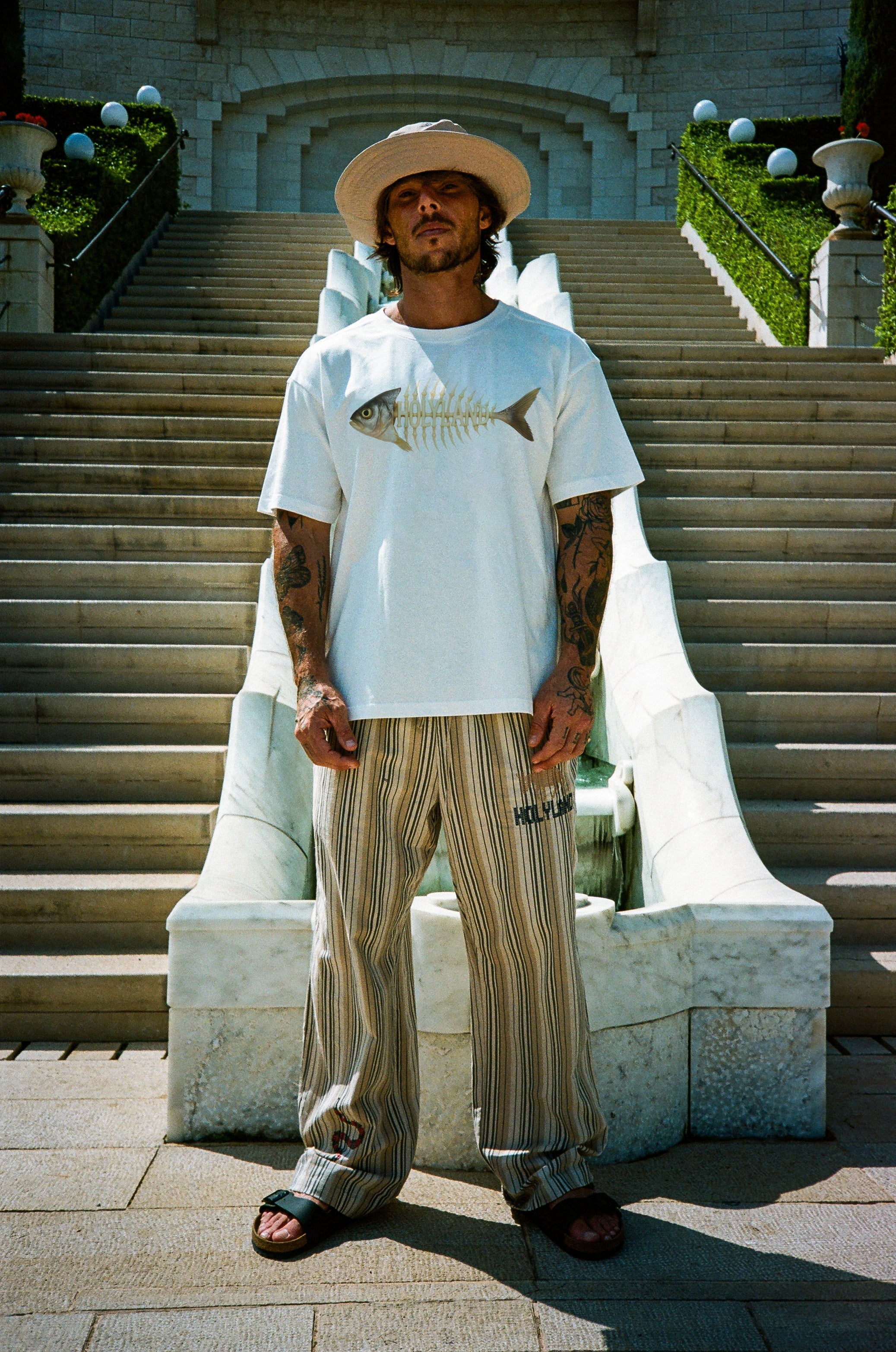 HOLYLAND FISHBONE T-SHIRT HOLYLAND CIVILIANS IL