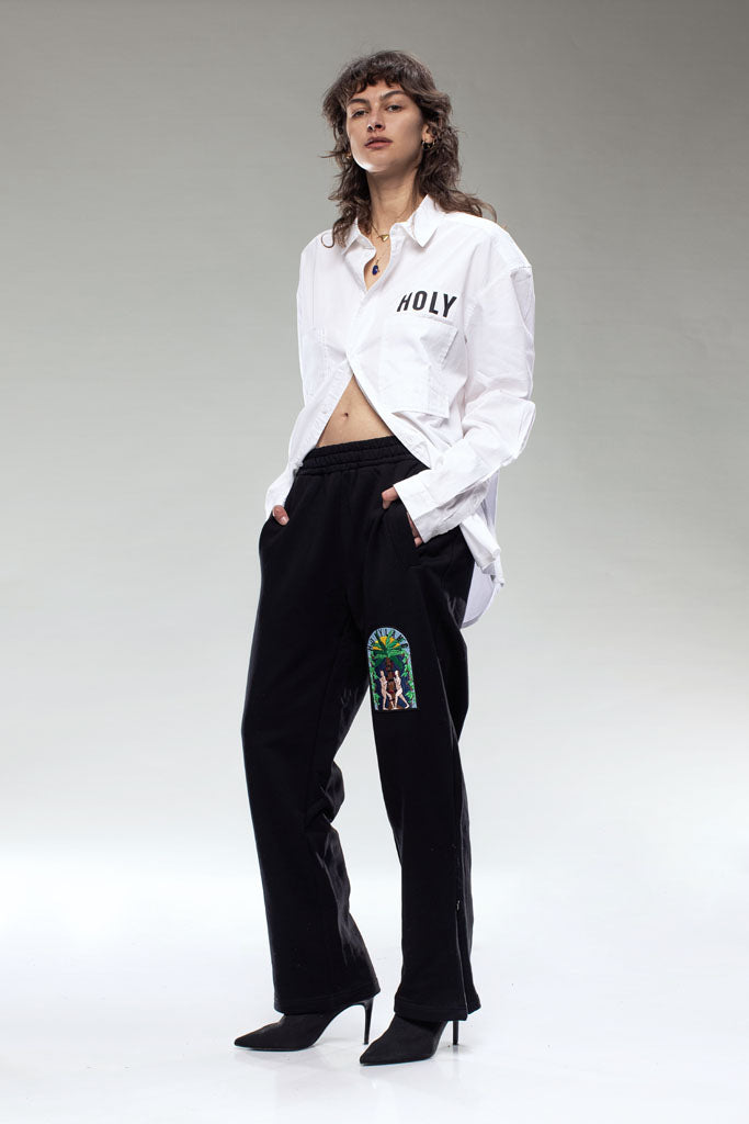 ADAM EVE EMBROIDERY WIDE TERRY SWEATPANTS HOLYLAND CIVILIANS