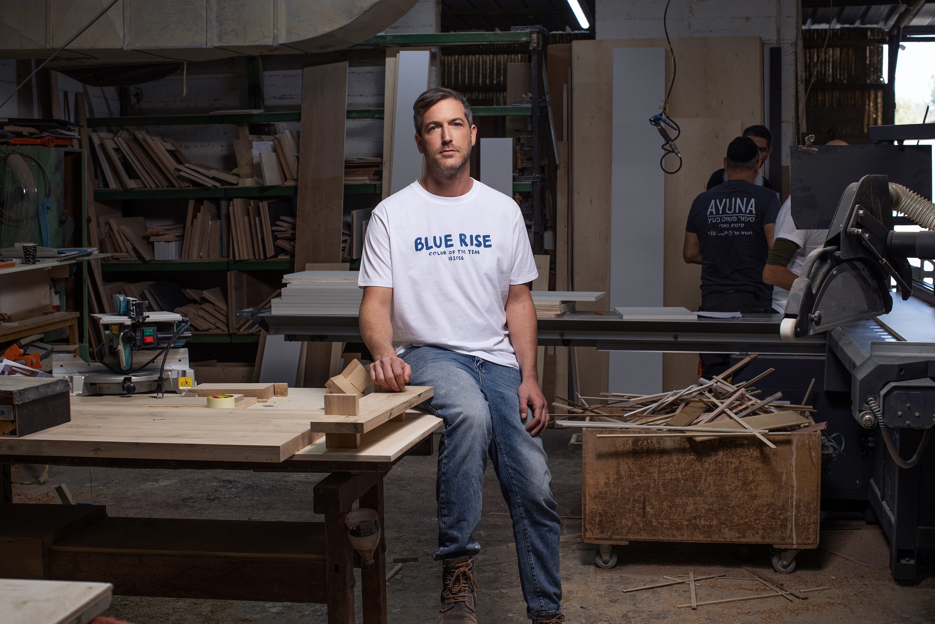 BLUE RISE T-SHIRT HOLYLAND CIVILIANS IL