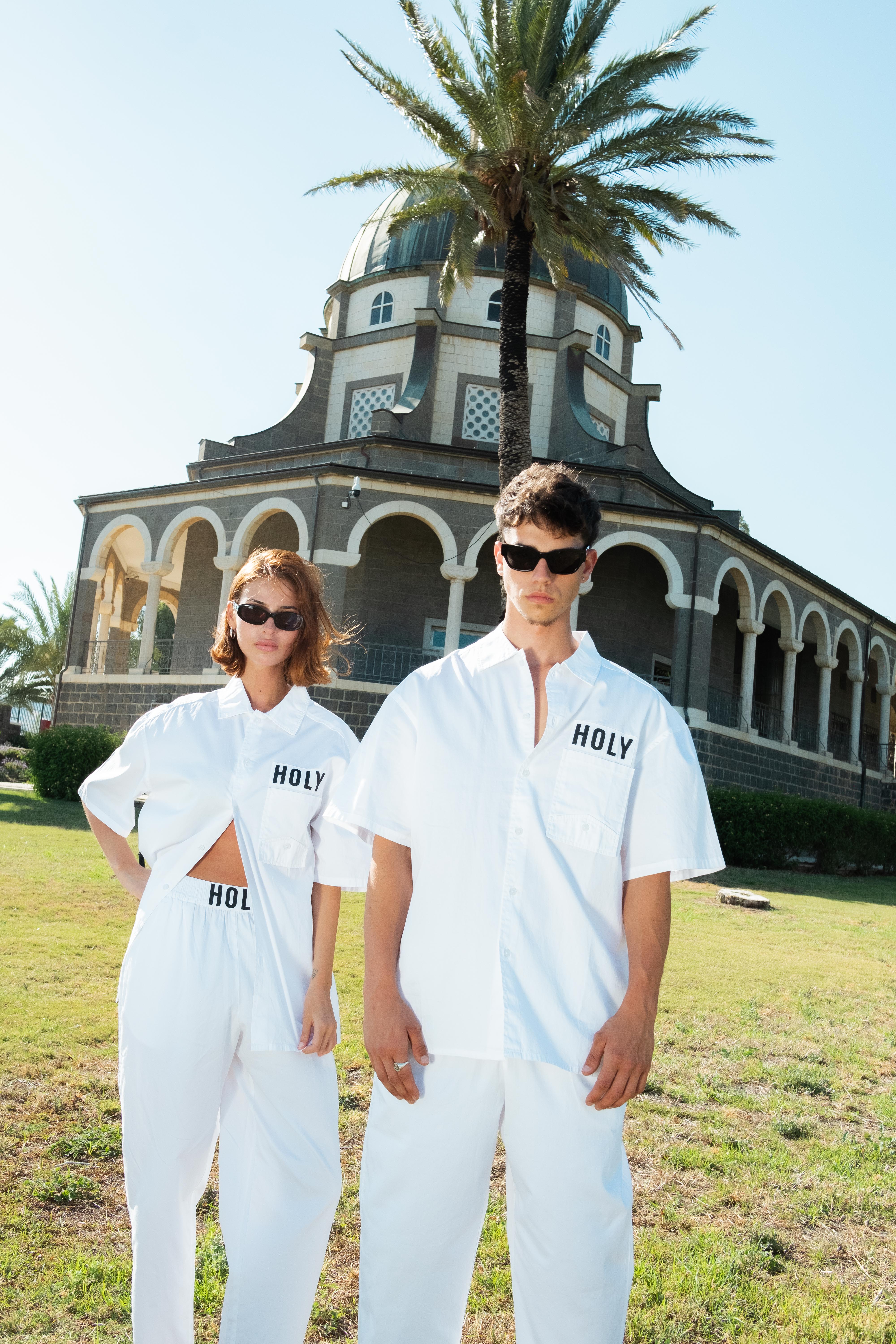 RITUAL COTTON BUTTON-DOWN SHIRT HOLYLAND CIVILIANS IL