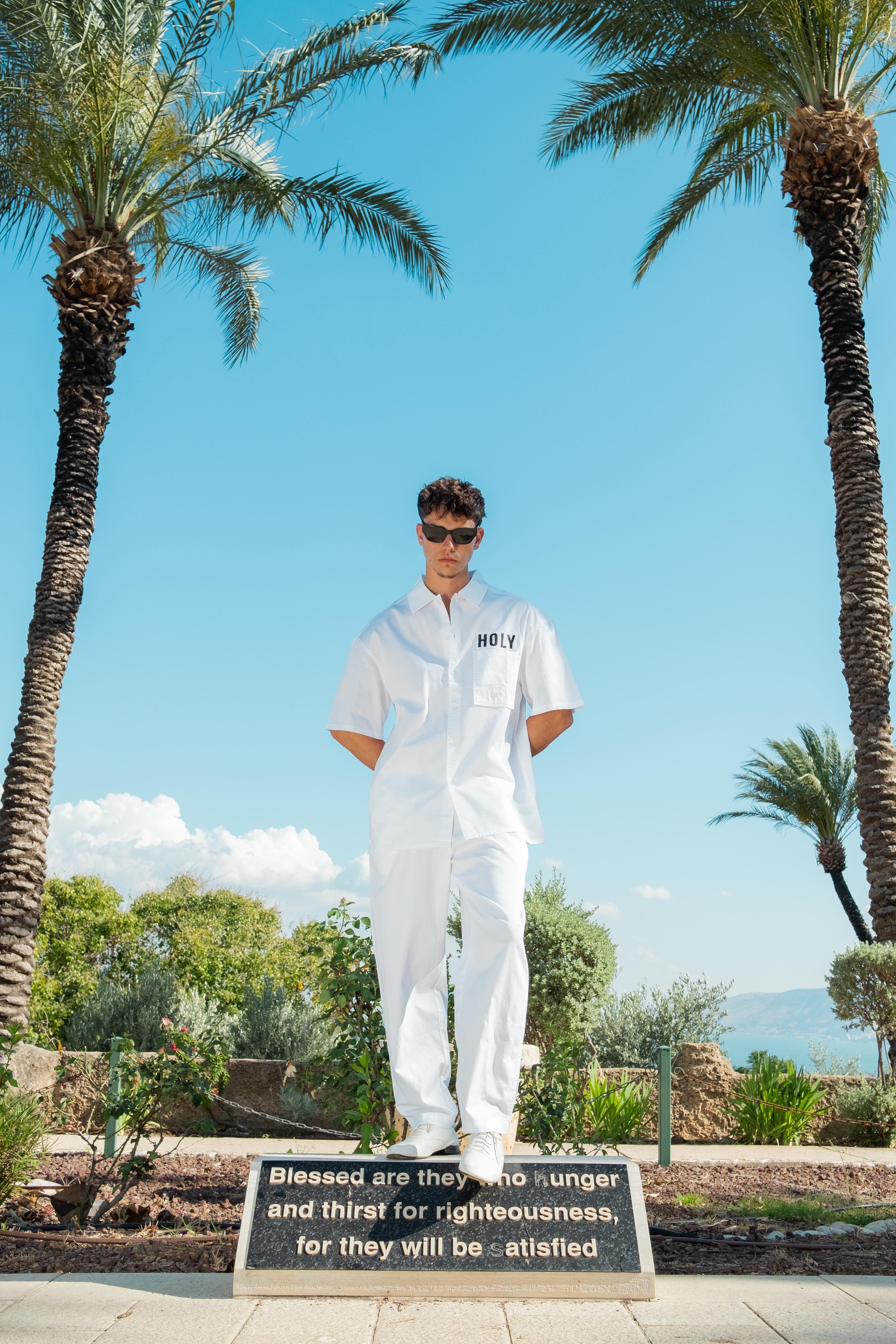 RITUAL COTTON BUTTON-DOWN SHIRT HOLYLAND CIVILIANS IL