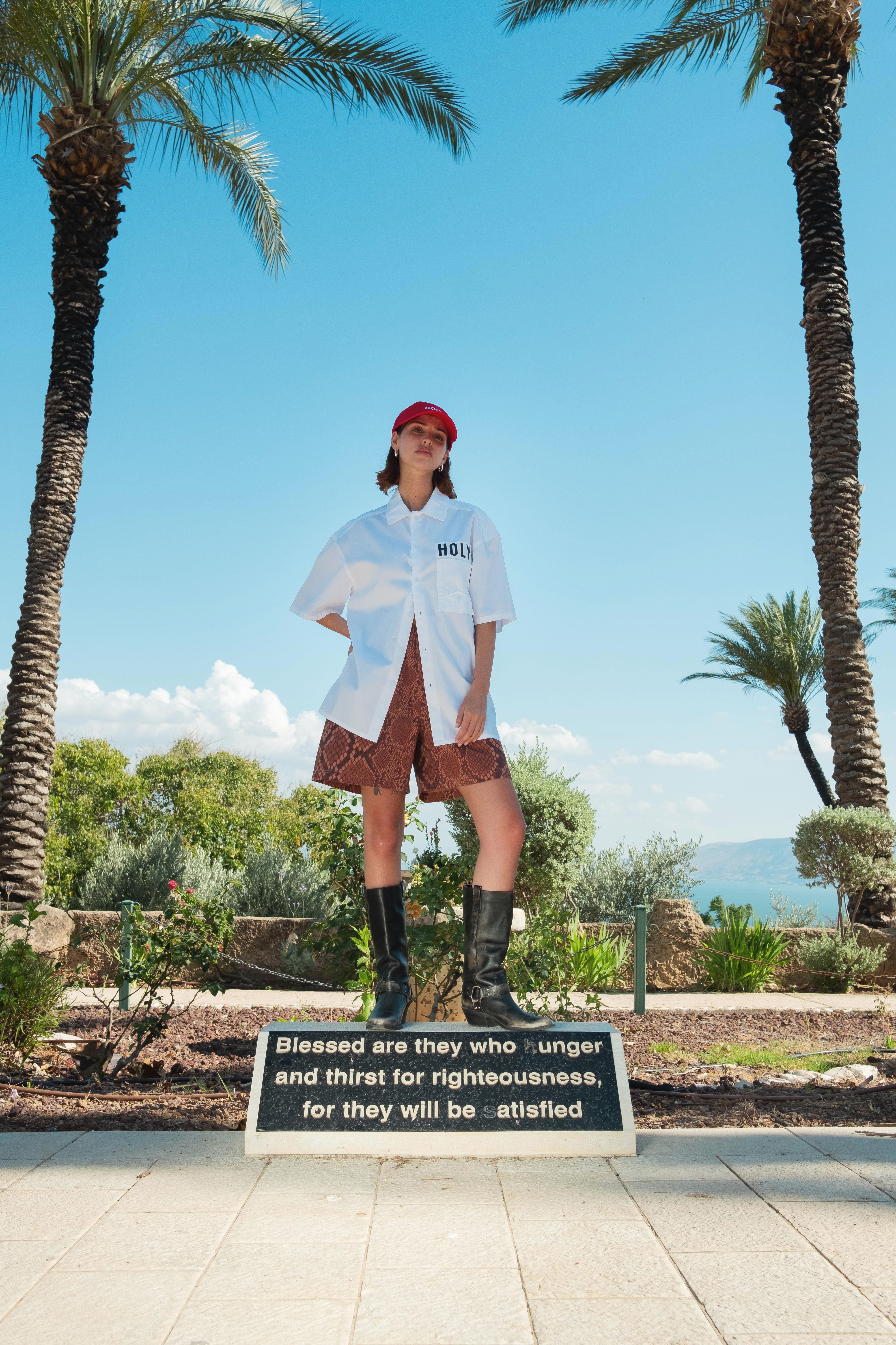 RITUAL COTTON BUTTON-DOWN SHIRT HOLYLAND CIVILIANS IL