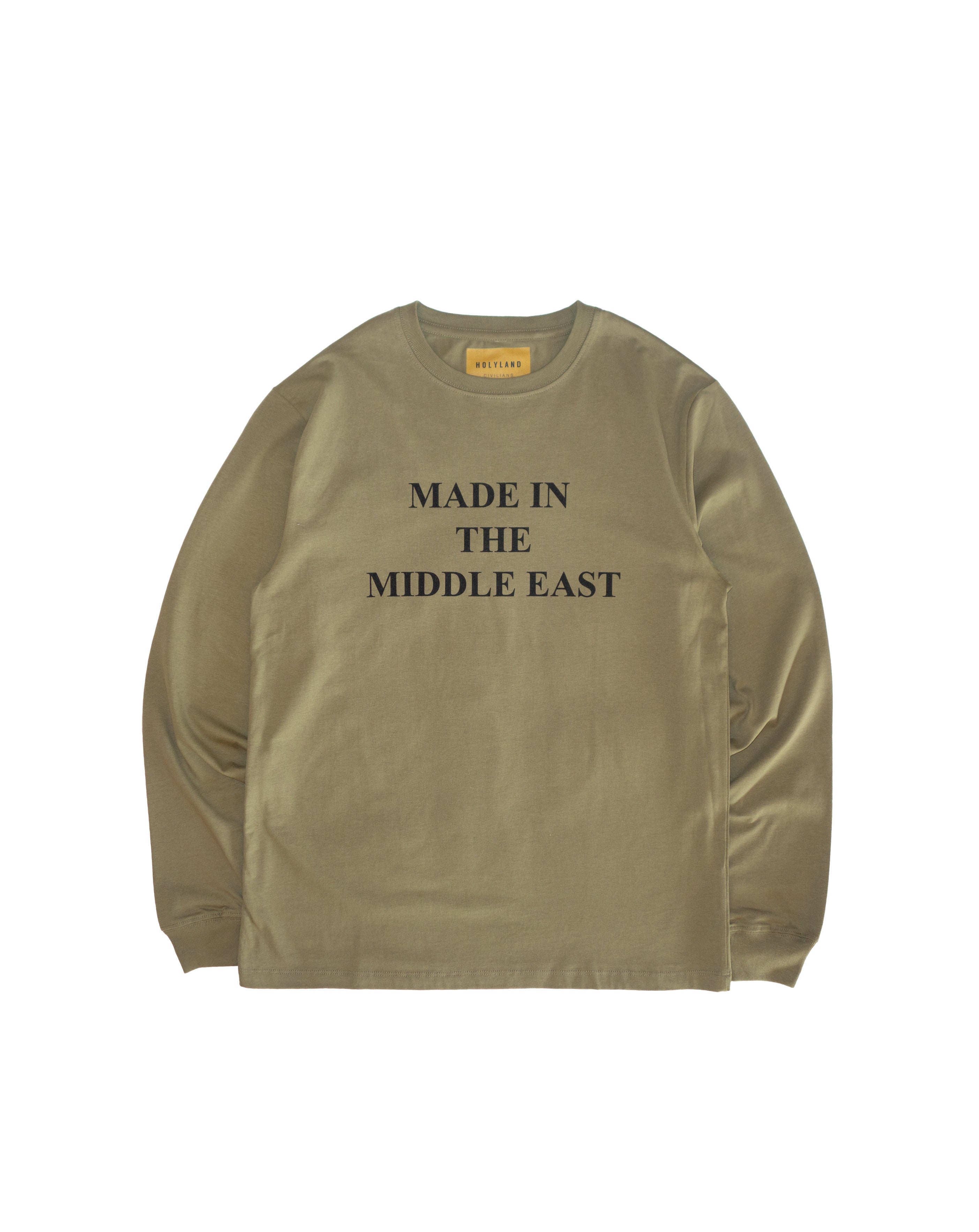 MADE IN THE MIDDLE EAST LONG SLEEVE T-SHIRT HOLYLAND CIVILIANS IL