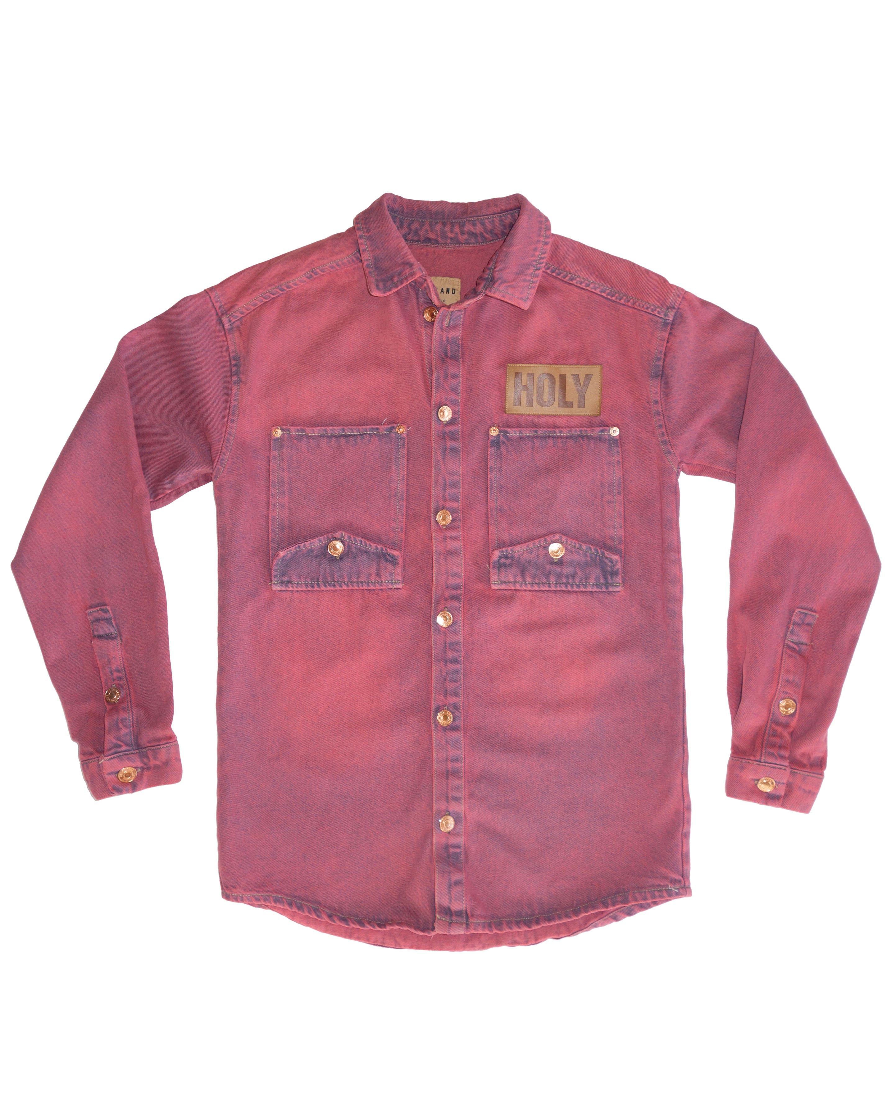 STONE-WASH DENIM OVERSHIRT HOLYLAND CIVILIANS IL