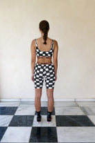 CHECKERED BIKER LEGGINGS PRE-ORDER