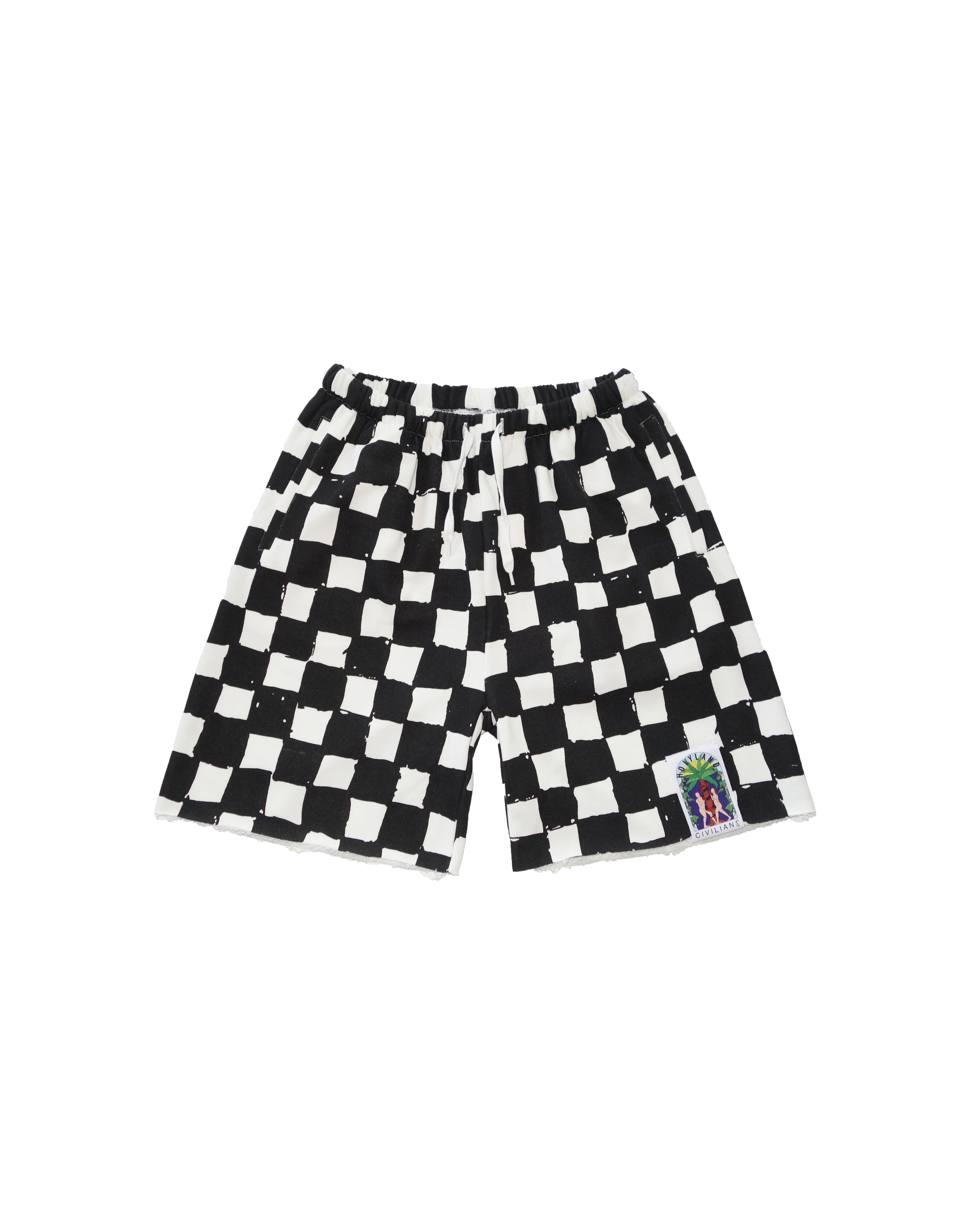 CHECKERED TERRY SHORTS PRE-ORDER